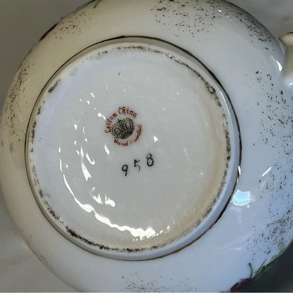 Vintage Floral Lefton China Creamer